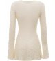 Women's Top Bell Long Sleeve Tie Front Textured Sheer  Cardigan