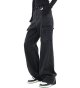 Women's High Waist Cargo Jeans Straight Leg Wide Leg Stretch Loose Casual Denim Trousers