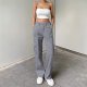 Pants for Women High Waisted Casual Pants Baggy Stretchy Wide Leg  with 6 Pockets